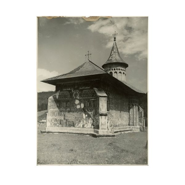 Mănăstirea Voroneț, fotografie de epocă, fotograf E. Fischer