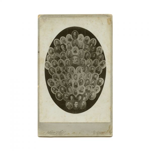 Societatea Literară Junimea, fotografie de grup, 1882, format mare, atelier Nestor Heck