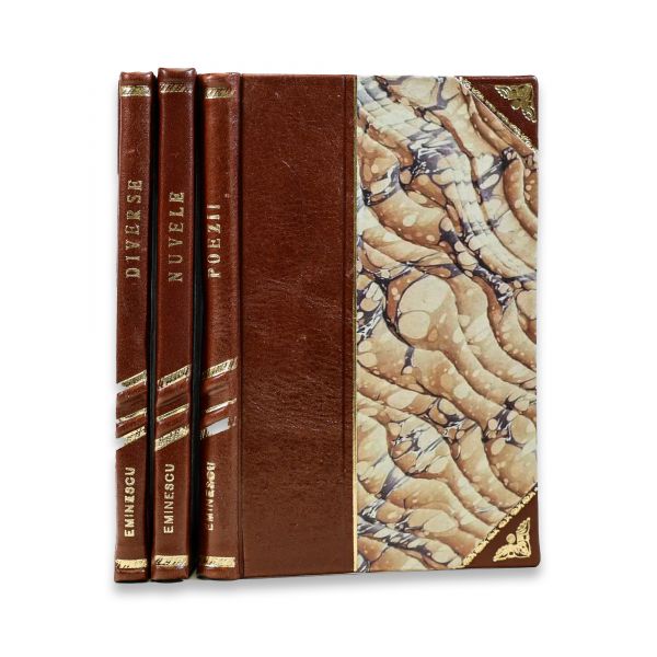 Mihai Eminescu,  Poezii complecte + Nuvele + Diverse, trei volume din colecția Șaraga, 1894-1895
