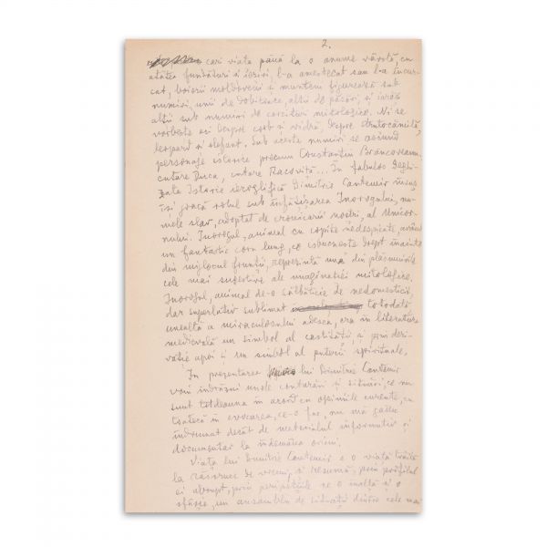 Lucian Blaga, „Dimitrie Cantemir” manuscrisul unei conferințe 