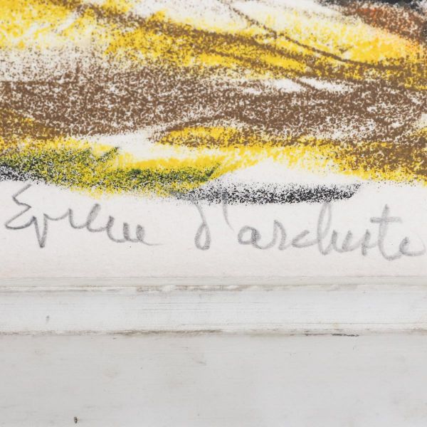 Marcel Iancu, Paysage, cromolitografie, exemplar de autor