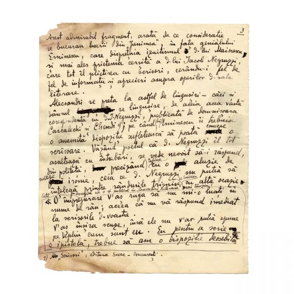 Fotografie Bojdeuca lui Ion Creangă + Manuscris de Octav Minar