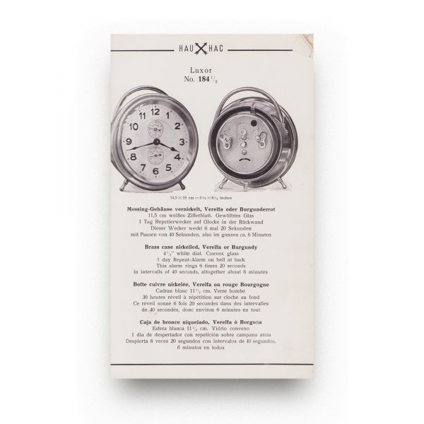 Kienzle și Heinrich Weiss, două cataloage de ceasuri