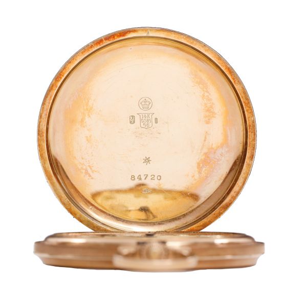 Ceasul de buzunar al reginei Maria din aur 14K, marca Orator Watch Co., 1926