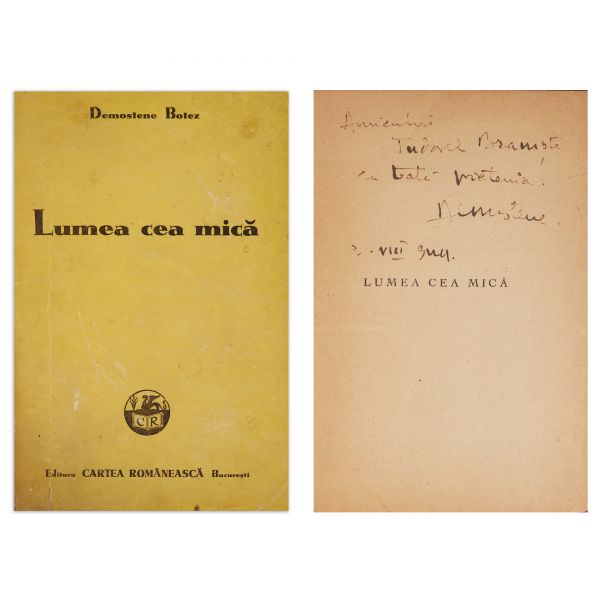 Demostene Botez, Lumea cea mică, 1935, cu dedicație 