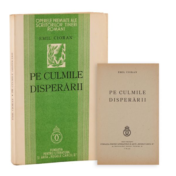 Emil Cioran, Pe culmile disperării, 1934, prima ediție