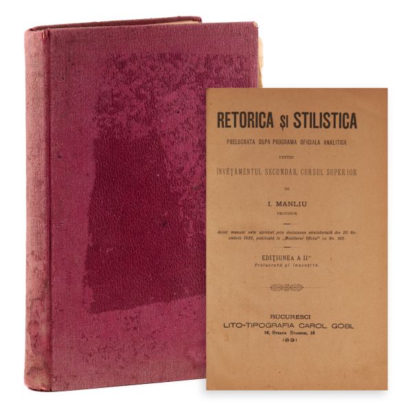 I. Manliu, Retorica și stilistica, ediția a II-a, 1891