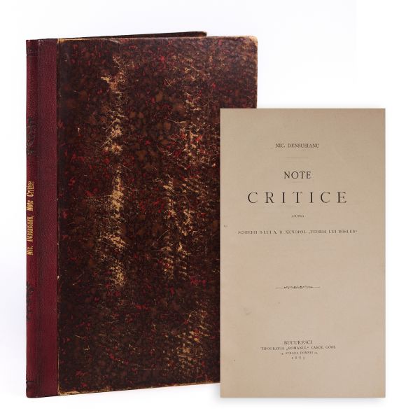 Nic. Densușianu, Note critice, 1885 