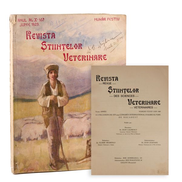 Revista științelor veterinare, anul X, iunie 1929, număr festiv