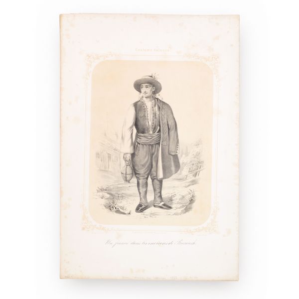 Costume Valaque, colecție de 10 litografii de mari dimensiuni, 1853