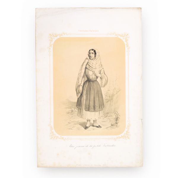 Costume Valaque, colecție de 10 litografii de mari dimensiuni, 1853