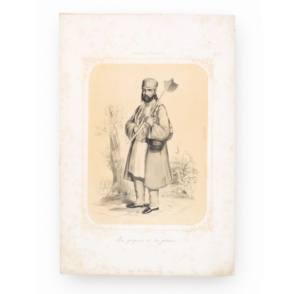 Costume Valaque, colecție de 10 litografii de mari dimensiuni, 1853