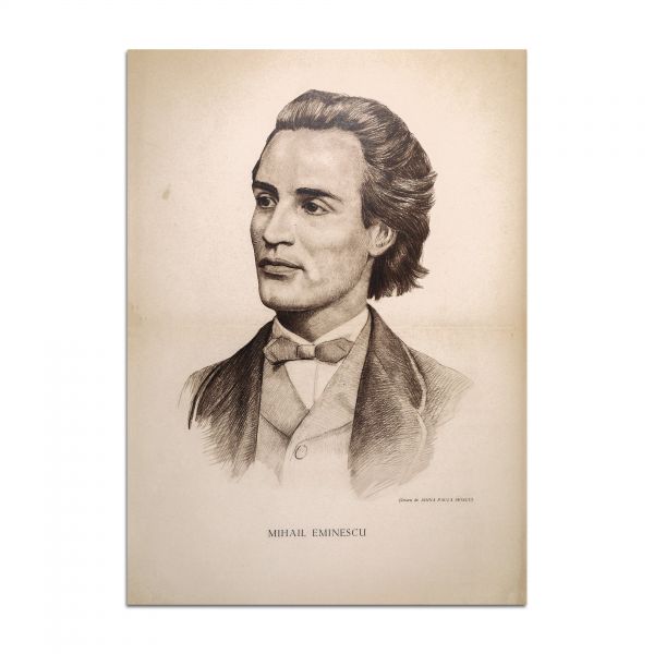 Adina Paula Moscu, Mihail Eminescu, litografie