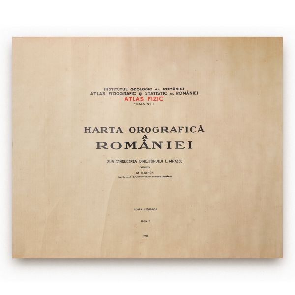 Harta orografică a României, 1928