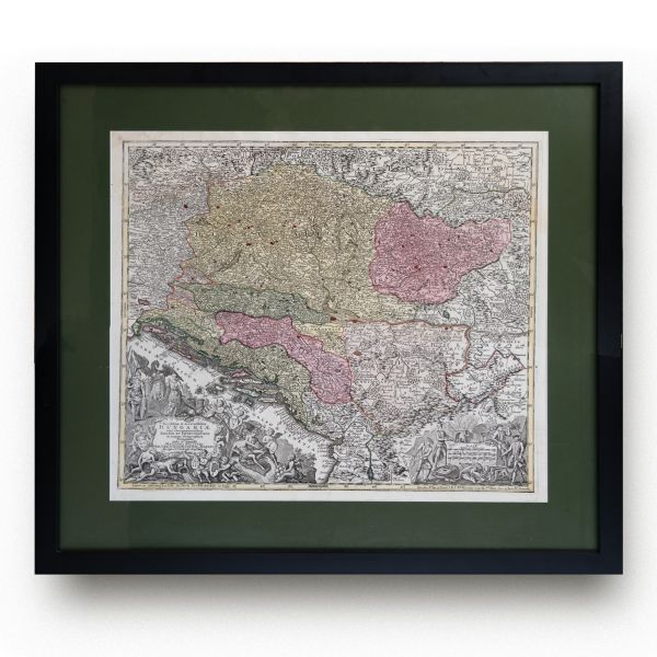 Cea mai nouă și exactă hartă a Ungariei și a regatelor și principatelor alăturate, 1740