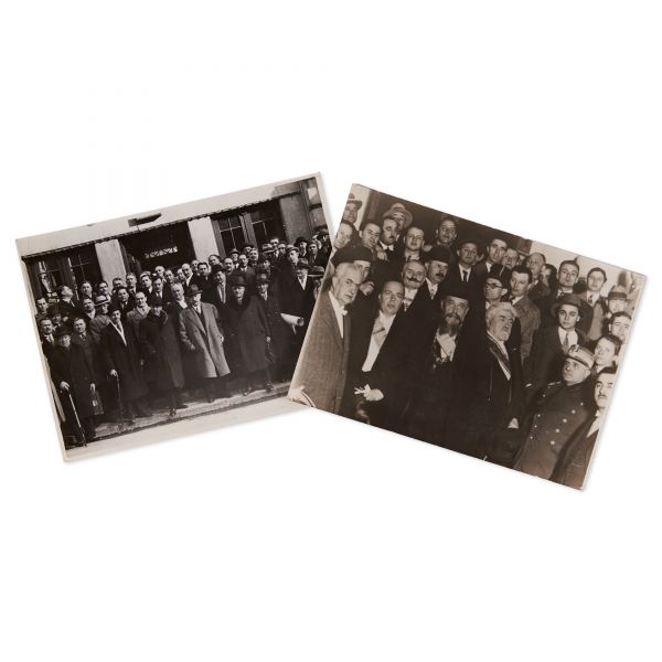 Doctorul Cantacuzino, C. Argetoianu, Ion Inculeț, Nicolae Iorga, Al. Vaida-Voevod, două fotografii de epocă, atelier St. Ignat