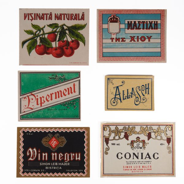 Băuturi alcoolice, șase etichete