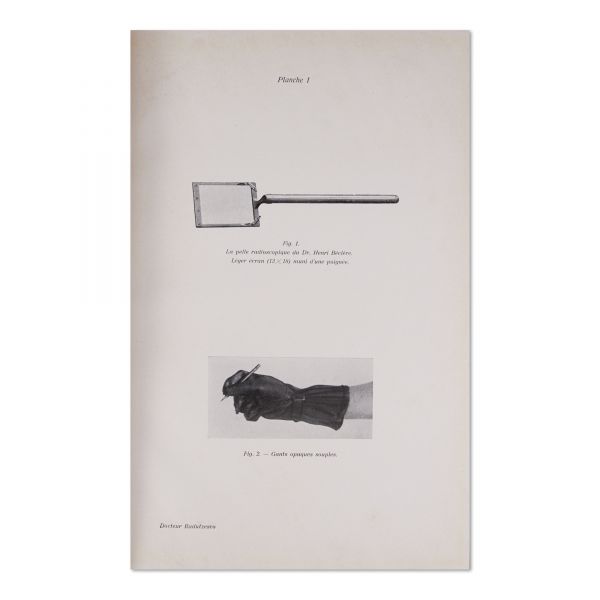 Prof. Pierre Duval, La réduction des fractures sous l'écran radioscopique, 1928, cu dedicație 