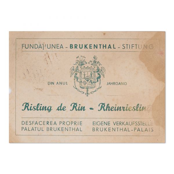 Fundațiunea Brukenthal, zece etichete pentru vinuri