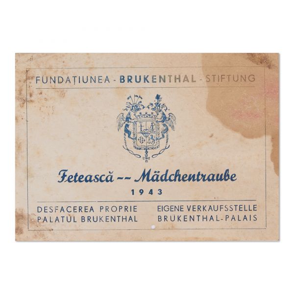 Fundațiunea Brukenthal, zece etichete pentru vinuri