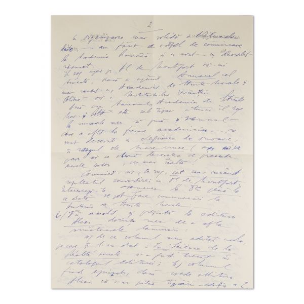 Dimitrie Gusti, scrisoare expediată lui I. Voronca, 17 martie 1946