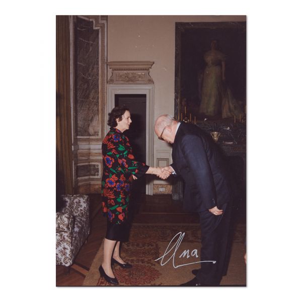 Regele Mihai și prințesa Anna de Bourbon-Parma, două fotografii realizate de Sorin Radu, cu semnătură