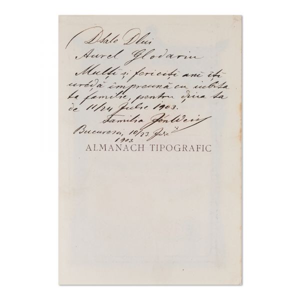 George Filip, Almanah tipografic pe anii 1901, 1902, 1903, 1904