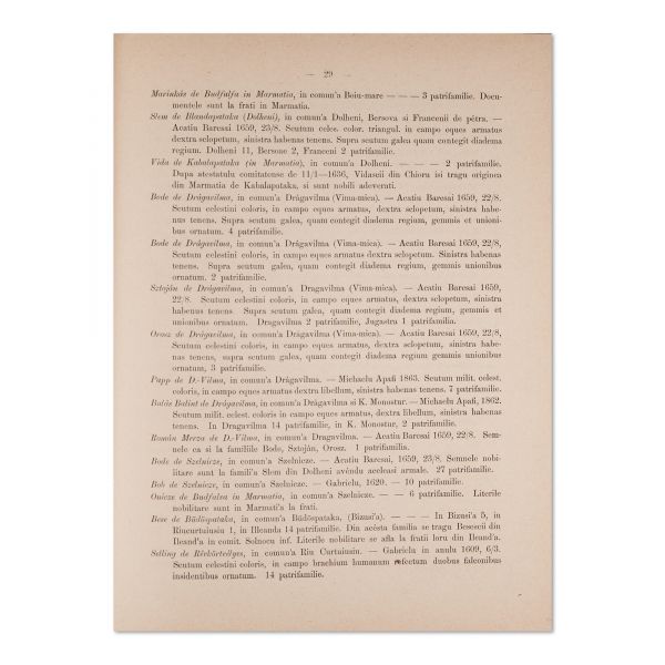 Ioan cavaler de Pușcariu, Date istorice privitoare la familiile nobile române, 1892-1895, două volume 