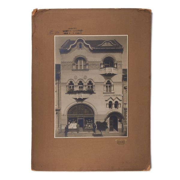 Palatul Diecezan din Arad, fotografie de mari dimensiuni, arh. Ludovic Szántay, atelier Ö. Ruhm