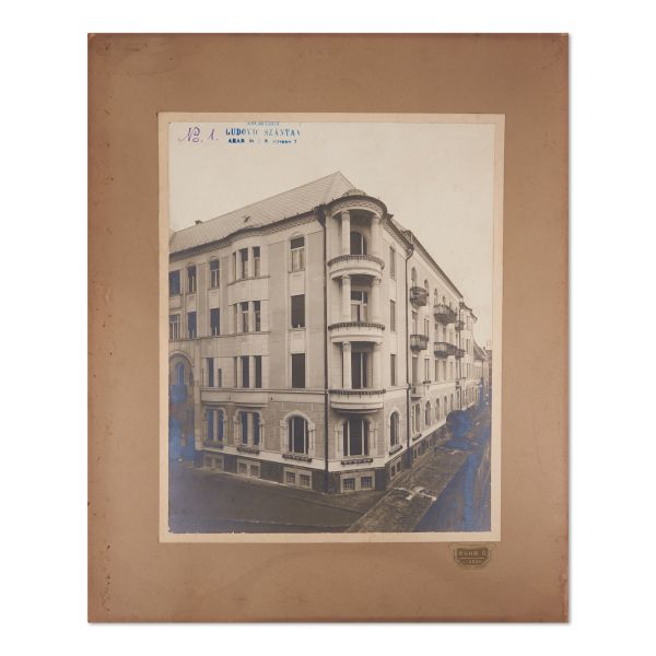 Palatul Bohuș din Arad, două fotografii de mari dimensiuni, arh. Ludovic Szántay, atelier Ö. Ruhm