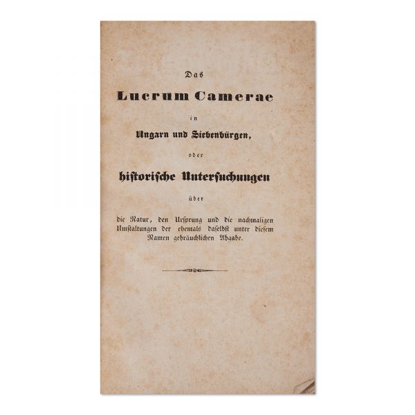 Transilvania. Revistă periodică pentru studii regionale, An III, Nr. 1, 1838 