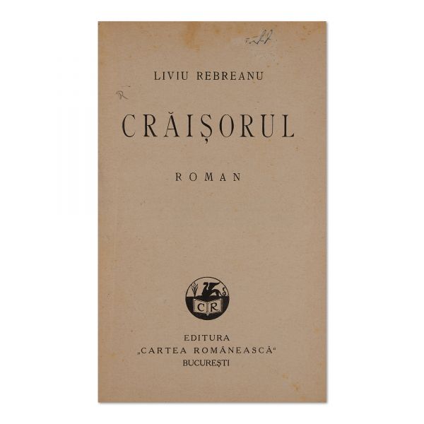 Liviu Rebreanu, Crăișorul, 1929, cu semnătură 