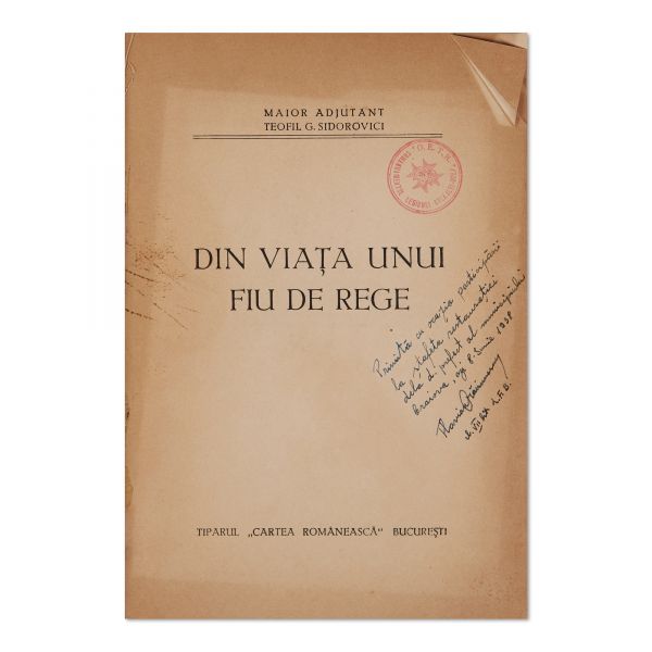 Teofil G. Sidorovici, Din viața unui fiu de rege, [1937]