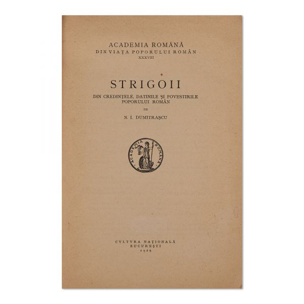 N. I. Dumitrașcu, Strigoii, 1929 