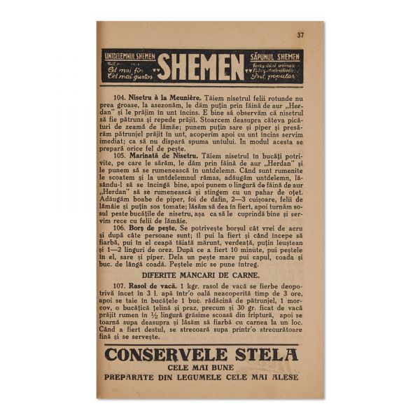 Augusta Sarariu, Florica - Carte de bucate, 1934