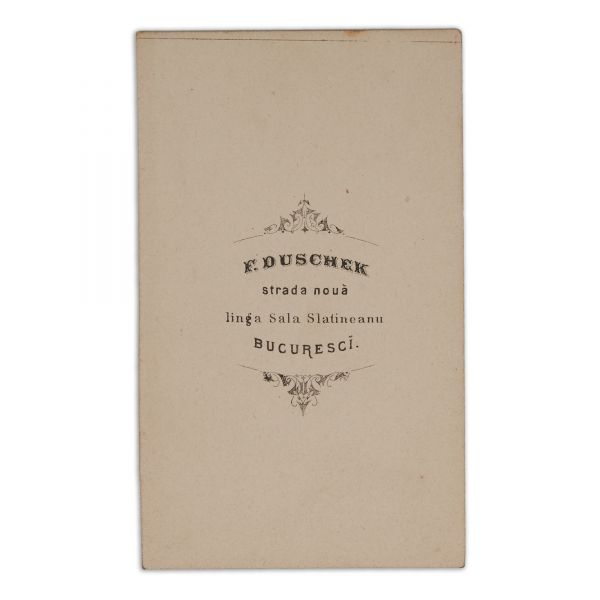 Principele domnitor Carol în ținută militară, fotografie format carte-de-visite, atelier F. Duschek, cca. 1866