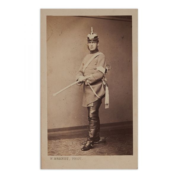 Principele Carol de Hohenzollern-Sigmaringen, fotografie format carte-de-visite, atelier F. Brandt, cca. 1857