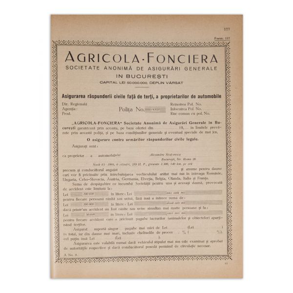 Alex. I. Purcaru și Fl. I. Mărculescu, Album de documente comerciale, 1934