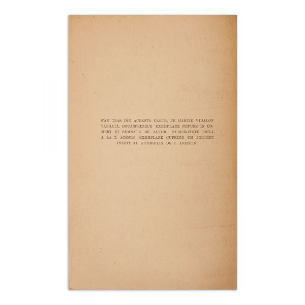 Isac Peltz, Calea Văcărești, 1933, cu dedicație 