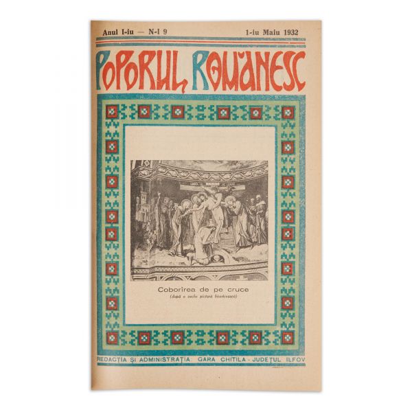 Publicația „Poporul Românesc”, AnuI I, 1932, cu ex-librisul lui Ion I. C. Brătianu