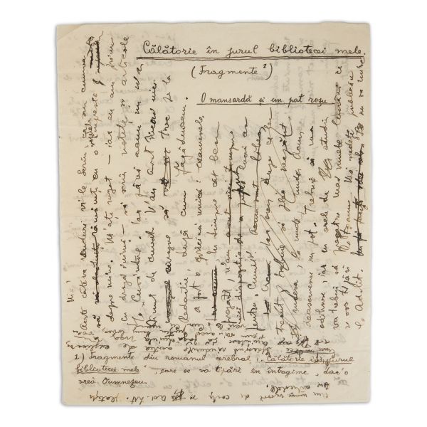 Mircea Eliade, Călătorie în jurul bibliotecei mele, scrisoare pentru redacția Cuvântul