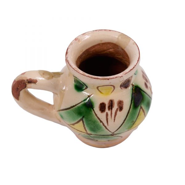 Farfurie și ceașcă din ceramică, atelier Colibaba