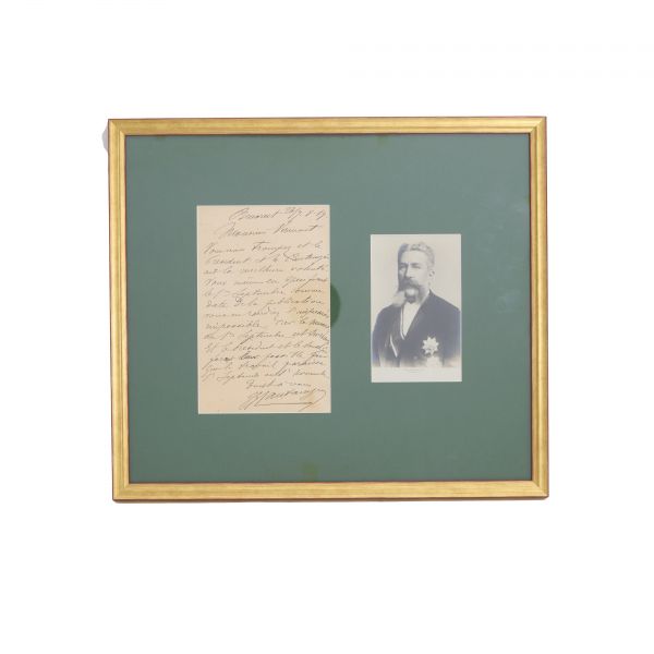 Gheorghe Gr. Cantacuzino (Nababu), scrisoare adresată lui N. Vermont + fotografie 