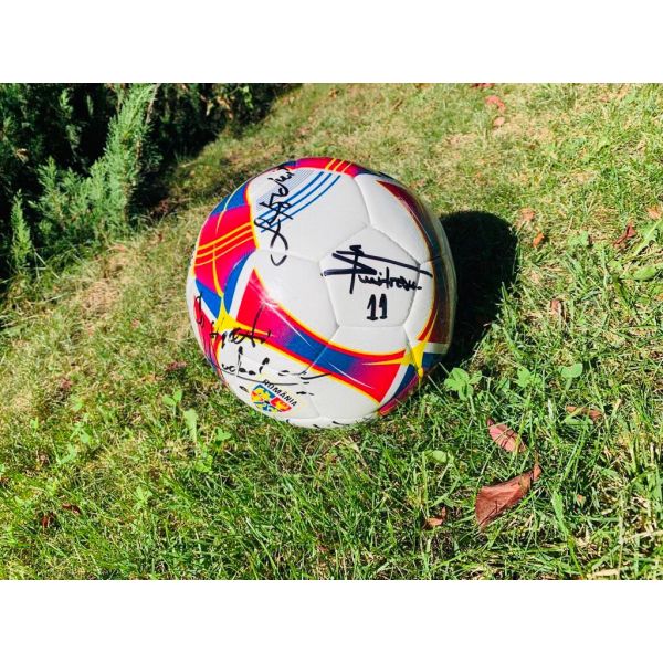 Minge oficiala de fotbal cu 10 autografe