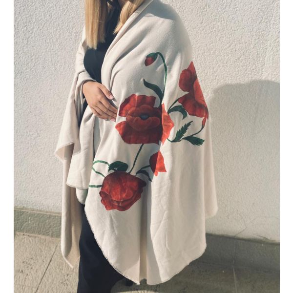 ȘAL DE LÂNĂ PICTAT MANUAL oferit de VISION OF TWO