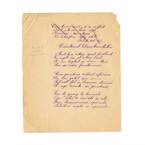 Ioan Nenițescu, Pui de lei + manuscrisul a două poezii incluse în volum