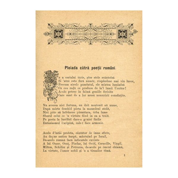 Parnasul Român. Culegere de poesii editată de Teochar Alexi, 1892