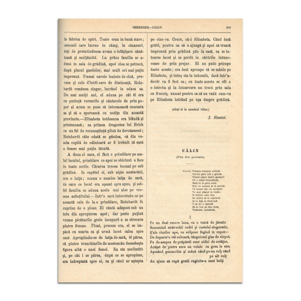 Convorbiri Literare, Anul X, 1 aprilie 1876 - 1 februarie 1877, cu mai multe publicații de M. Eminescu, Veronica Micle și Ion Creangă
