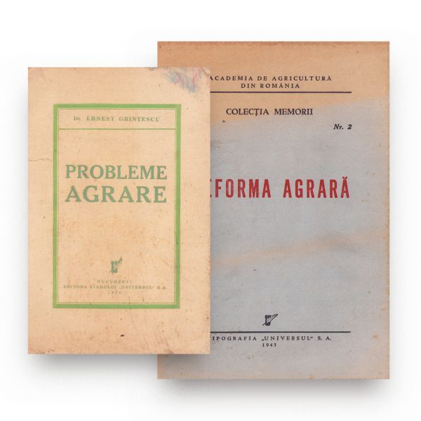 Reforma agrară + Probleme agrare, două volume, 1934-1945