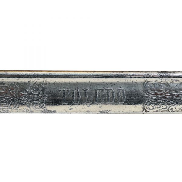 Sabie de ofițer de infanterie, oțel de Toledo, perioada regelui Carol I